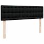 Preview: Ottoman-Bett mit Matratze Schwarz 140x200 cm Stoff