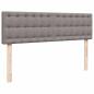Preview: Ottoman-Bett mit Matratze Taupe 140x200 cm Stoff