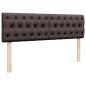 Preview: Ottoman-Bett mit Matratze Dunkelbraun 140x200 cm Stoff