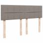 Preview: Ottoman-Bett mit Matratze & LEDs Taupe 140x200 cm Stoff