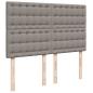 Preview: Ottoman-Bett mit Matratze Taupe 140x200 cm Stoff