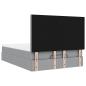 Preview: Ottoman-Bett mit Matratze Hellgrau 140x200 cm Stoff
