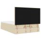 Preview: Ottoman-Bett mit Matratze Creme 140x200 cm Stoff