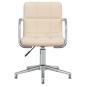 Preview: Esszimmerstuhl Drehbar Creme Stoff
