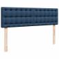 Preview: Ottoman-Bett mit Matratze Blau 140x200 cm Stoff