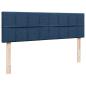 Preview: Ottoman-Bett mit Matratze Blau 140x200 cm Stoff