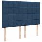 Preview: Ottoman-Bett mit Matratze & LEDs Blau 140x200 cm Stoff