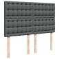Preview: Ottoman-Bett mit Matratze Dunkelgrau 140x200 cm Stoff