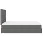 Preview: Ottoman-Bett mit Matratze Dunkelgrau 140x200 cm Stoff