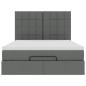 Preview: Ottoman-Bett mit Matratze Dunkelgrau 140x200 cm Stoff
