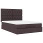 Preview: Ottoman-Bett mit Matratze Dunkelbraun 140x200 cm Stoff