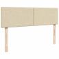 Preview: Ottoman-Bett mit Matratze Creme 140x200 cm Stoff