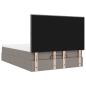 Preview: Ottoman-Bett mit Matratze & LEDs Taupe 140x200 cm Stoff