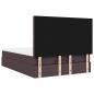 Preview: Ottoman-Bett mit Matratze & LEDs Dunkelbraun 140x200 cm Stoff