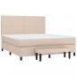 Preview: Boxspringbett Matratze Cappuccino-Braun 180x200 cm Kunstleder
