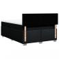 Preview: Boxspringbett mit Matratze Schwarz 140x190 cm Stoff
