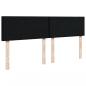 Preview: Boxspringbett mit Matratze Schwarz 140x190 cm Stoff