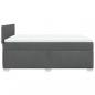 Preview: Boxspringbett mit Matratze Dunkelgrau 140x190 cm Stoff