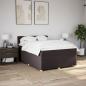 Preview: Boxspringbett mit Matratze Dunkelbraun 140x190 cm Stoff