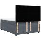 Preview: Boxspringbett mit Matratze Dunkelgrau 140x190 cm Samt