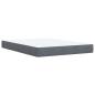 Preview: Boxspringbett mit Matratze Dunkelgrau 140x190 cm Samt