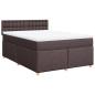 Preview: Boxspringbett mit Matratze Dunkelbraun 140x190 cm Stoff