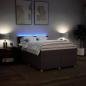 Preview: Boxspringbett mit Matratze Dunkelbraun 140x190 cm Stoff