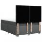 Preview: Boxspringbett mit Matratze Dunkelgrau 140x190 cm Stoff