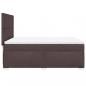 Preview: Boxspringbett mit Matratze Dunkelbraun 140x190 cm Stoff