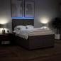 Preview: Boxspringbett mit Matratze Dunkelbraun 140x190 cm Stoff