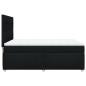 Preview: Boxspringbett mit Matratze Schwarz 140x190 cm Stoff