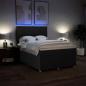 Preview: Boxspringbett mit Matratze Schwarz 140x190 cm Stoff