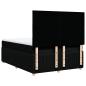 Preview: Boxspringbett mit Matratze Schwarz 140x190 cm Stoff