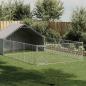 Preview: ARDEBO.de - Outdoor-Hundezwinger mit Auslauf 7x3x1,9 m Verzinkter Stahl