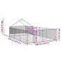 Preview: Outdoor-Hundezwinger mit Auslauf 7x3x1,9 m Verzinkter Stahl