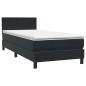 Preview: Boxspringbett mit Matratze Schwarz 90x220 cm Samt