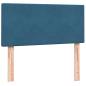 Preview: Boxspringbett mit Matratze Dunkelblau 90x220 cm Samt