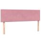 Preview: Boxspringbett mit Matratze Rosa 140x220 cm Samt