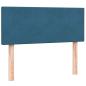 Preview: Boxspringbett mit Matratze Dunkelblau 120x220 cm Samt