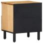 Preview: Nachttische 2 Stk. Braun 40x33x46 cm Massivholz Mango