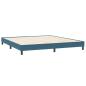 Preview: Bettgestell ohne Matratze Dunkelblau 200x210 cm Samt