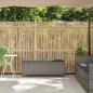 Preview: Gartenbank mit Kissen Grau 110x30x40,5 cm Poly Rattan