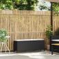 Preview: Gartenbank mit Kissen Schwarz 110x30x40,5 cm Poly Rattan