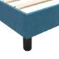 Preview: ARDEBO.de - Bettgestell ohne Matratze Dunkelblau 80x210 cm Samt