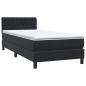Preview: Boxspringbett mit Matratze Schwarz 90x220 cm Samt