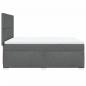 Preview: Boxspringbett mit Matratze Dunkelgrau 140x190 cm Stoff