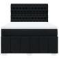 Preview: Boxspringbett mit Matratze Schwarz 140x190 cm Stoff