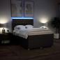 Preview: Boxspringbett mit Matratze Dunkelbraun 140x190 cm Stoff