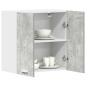 Preview: ARDEBO.de - Küchenwandschrank Betongrau 60x31x60 cm Holzwerkstoff