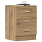 Preview: ARDEBO.de - Nachttische 2 Stk. Artisan-Eiche 38x35x55 cm Holzwerkstoff
